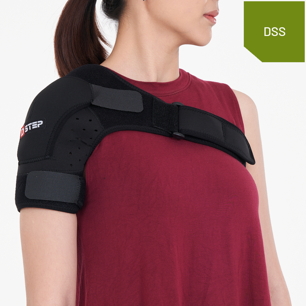 D-STEP Back Support สายพยุงไหล่ DSS สวมใส่ได้ทั้งซ้ายและขวา สายปรับความยาวได้ ขนาดฟรีไซส์