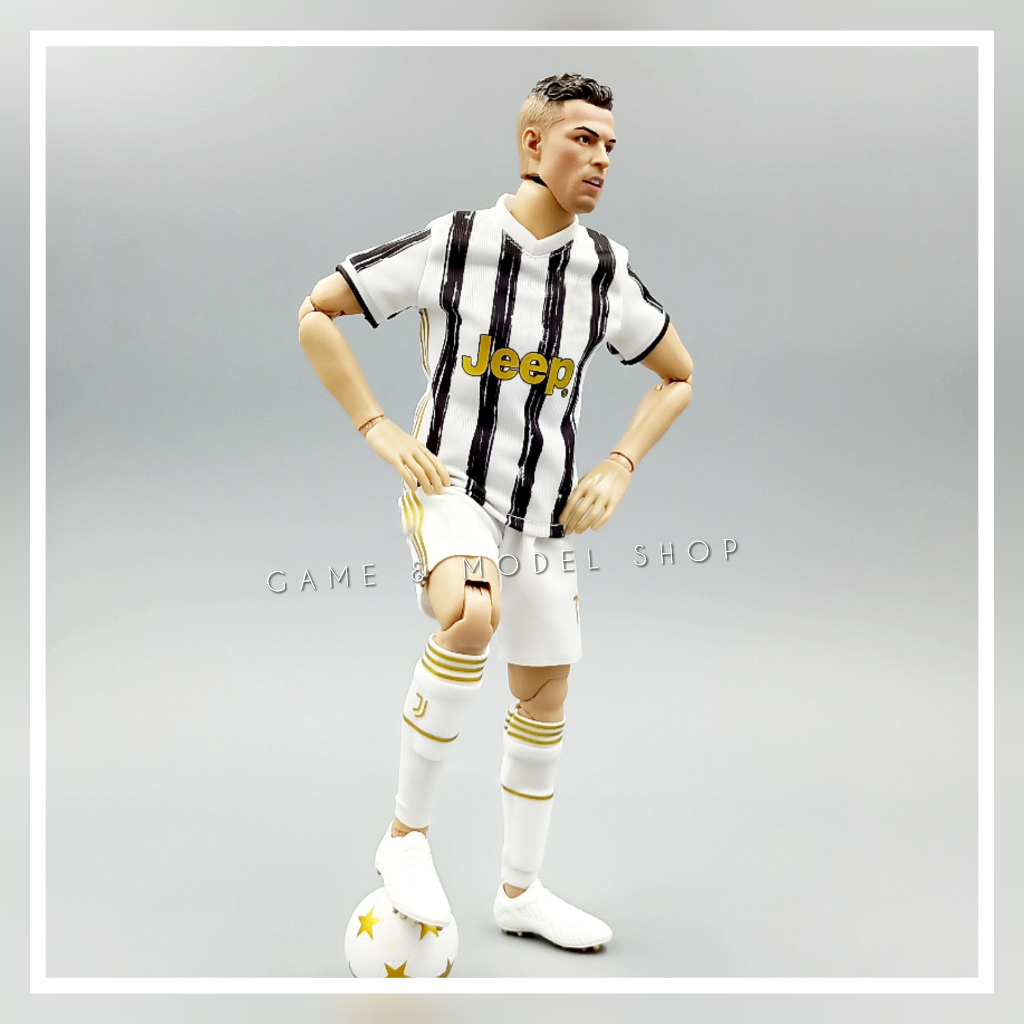 ***สินค้าพร้อมส่ง***โมเดลนักฟุตบอล สูง 30 ซม. (1/6) โรนัลโด้ Ronaldo CR7 ชุดทีม ยูเวนตุส โมเดลนักฟุต