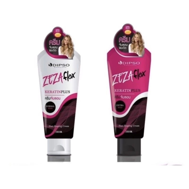 ครีมจับลอน ผมดัด Dipso Zeza flex 200ml จับลอนผมดัด แบบเจล สูตรแข็งพิเศษ