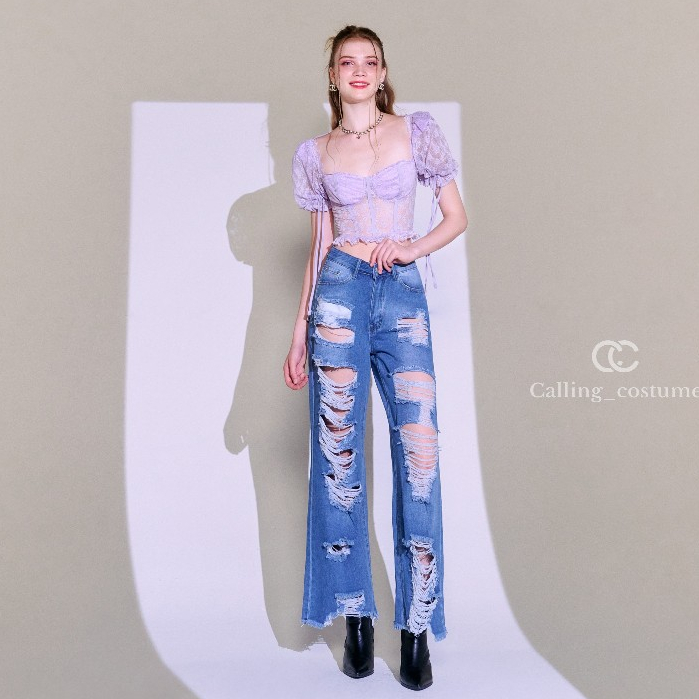 CALLING_COSTUME Top (CL818)  Pants jean (CL819)