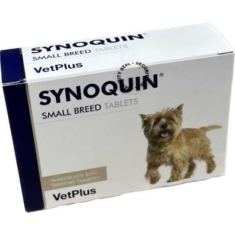 Synoquin EFA Small Breed แพ็คเกจใหม่ อาหารเสริม บำรุงข้อ สำหรับสุนัข พันธุ์เล็ก  บรรจุ 30 tabs