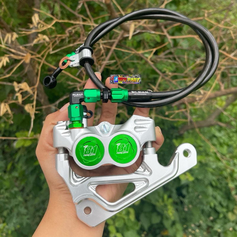 ปั้ม8.1CNC พร้อมผ้าเบรค+สายถักS6+ขาจับ(แถมน็อตเลส)ใส่W125R/S/บังลม/W110i/W125LED//FINO/โซนิค มีอีกหลายรุ่นในตัวเลือก - รูปที่ 2