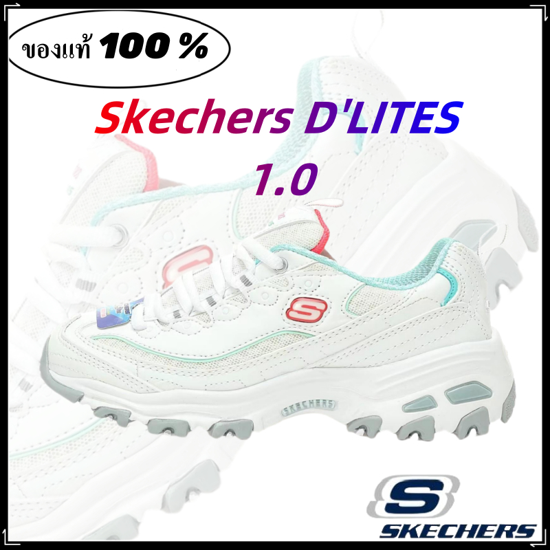 Skechers สเก็ตเชอร์ส รองเท้าผู้หญิง Women D'lites1.0 Sport shoes ของแท้ 100 % การสึกหรอ ป้องกันการลื่น