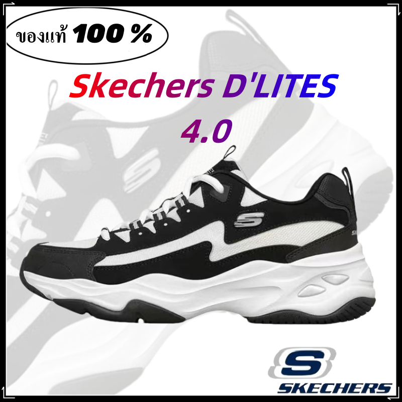 Skechers สเก็ตเชอร์ส รองเท้าผู้หญิง Women and Men D'lites4.0 Sport shoes ของแท้ 100 % การสึกหรอ ป้องกันการลื่น