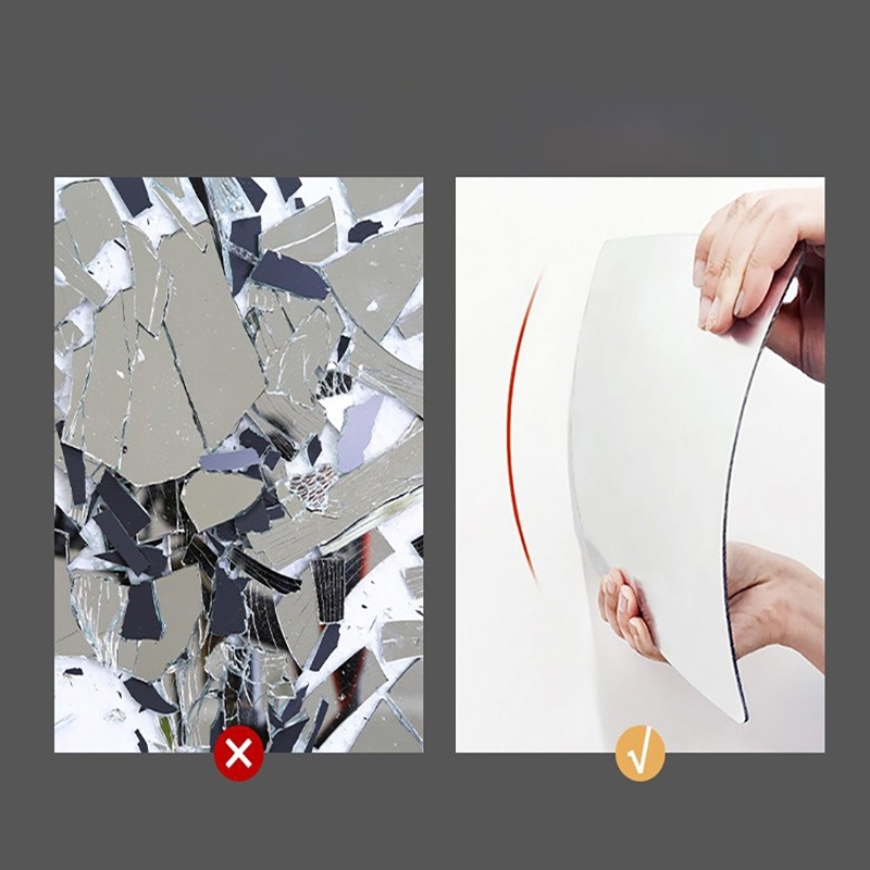 กระจกติดผนัง กระจกเต็มตัว หอพักนักศึกษา ประหยัดพื้นที่ ขนาด20/30/40 ติดผนัง - รูปที่ 2