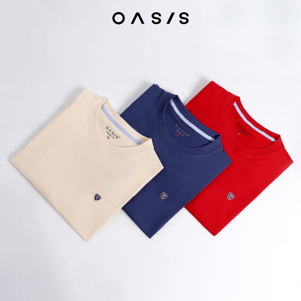 OASIS เสื้อยืดผู้ชาย รุ่น MTC-1886R เสื้อยืดคอกลม cotton100%