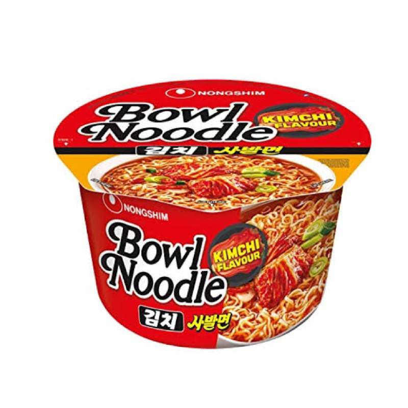 Nongshim Bowl noodle kimchi flavor 100g.🇰🇷 บะหมี่กึ่งสำเร็จรูปรสกิมจิ