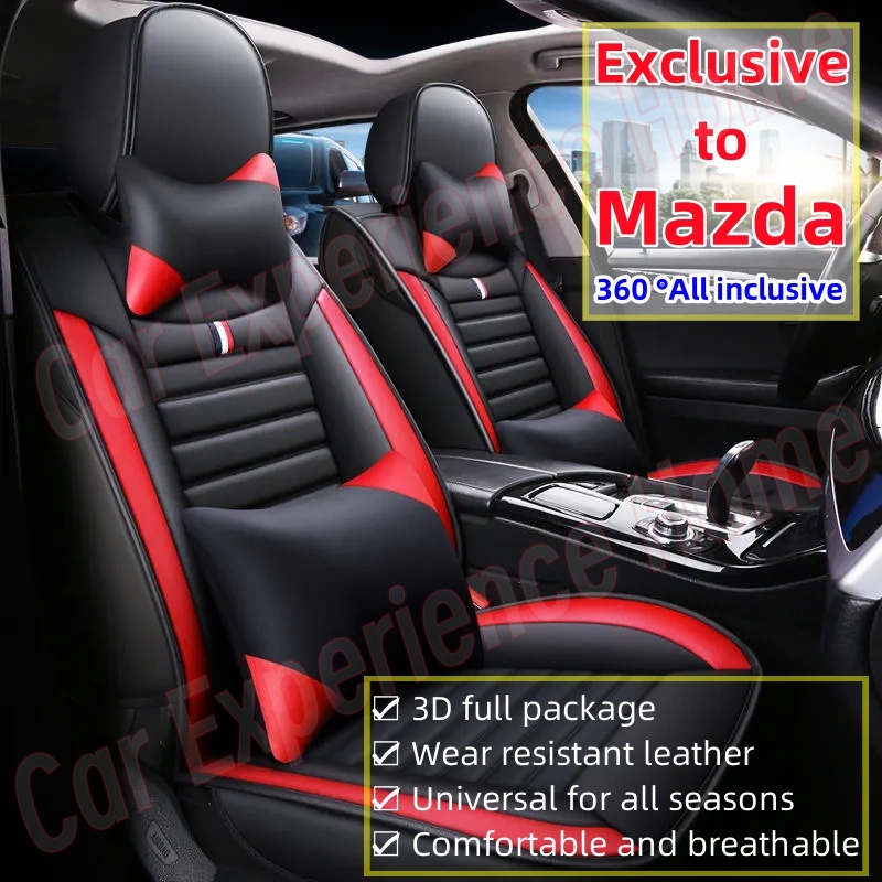 ชุดหุ้มเบาะรถยนต์แบบสวมทับเบาะเดิม รุ่นสปอร์ต360 MAZDA MAZDA2 MAZDA3 CX-5 CX-3 360°ฝาครอบเบาะรถยนต์ รถยนต์ เบาะรองนั่งPU