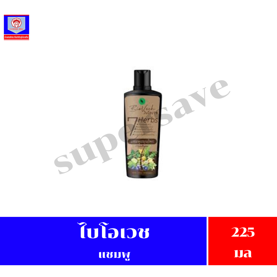 ไบโอเวช เซเว่น เฮิร์บส แฮร์ โทนิค แชมพู ปริมาณ 225 มล.