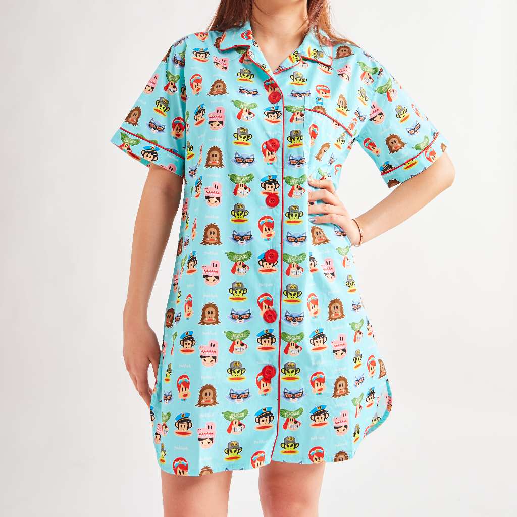 PAUL FRANK ชุดนอนกระโปรง JULIUS AND FRIENDS IN THE WILD SS DRESS