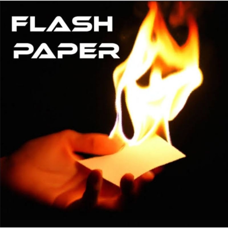 อุปกรณ์เสริมการแสดงมายากล Flash Paper(กระดาษแฟลช),กระดาษจุดไฟวาบไร้เถ้าไร้ควัน