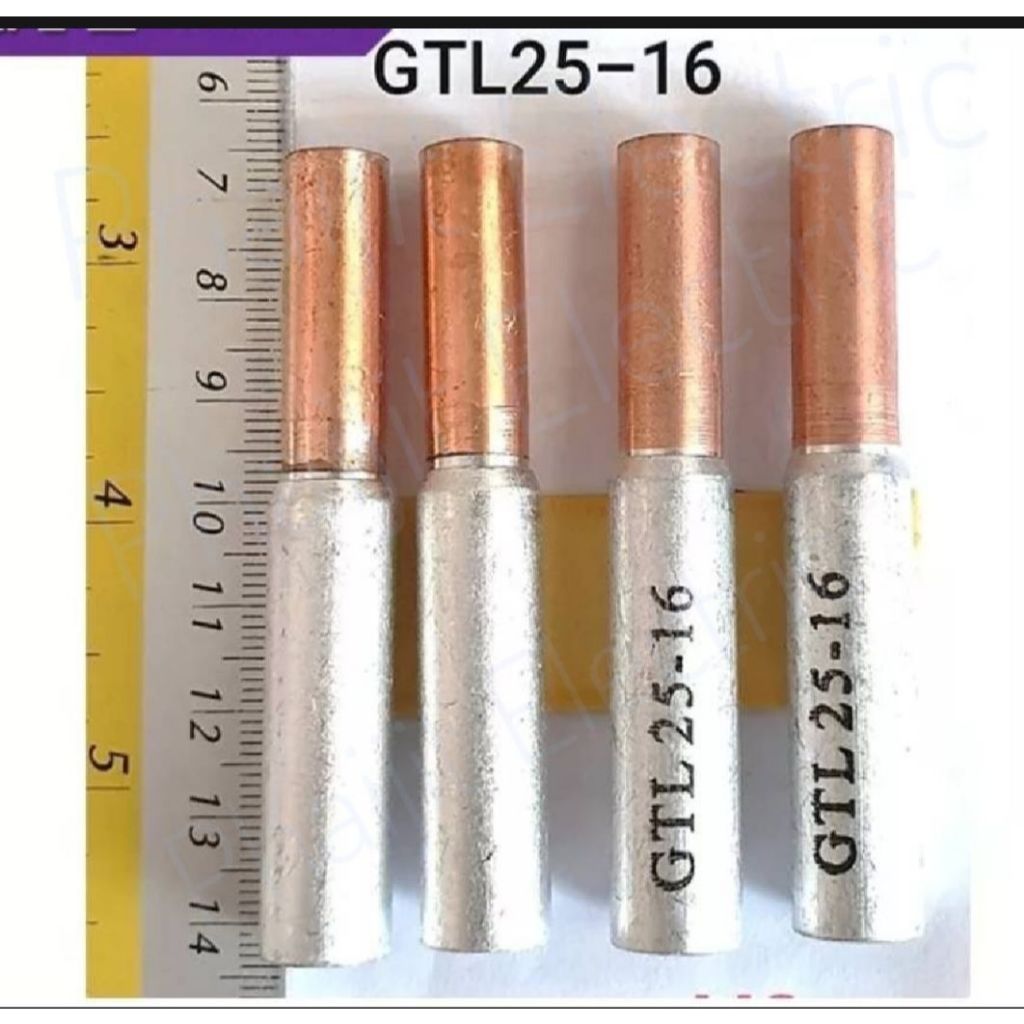 【ราคา/ชิ้น สลิปต่อสาย, สลิปต่อสายทองแดง-อลูมิเนียม GTL16-10, GTL25-16, GTL35-25, GTL50-35 Bi-metalli