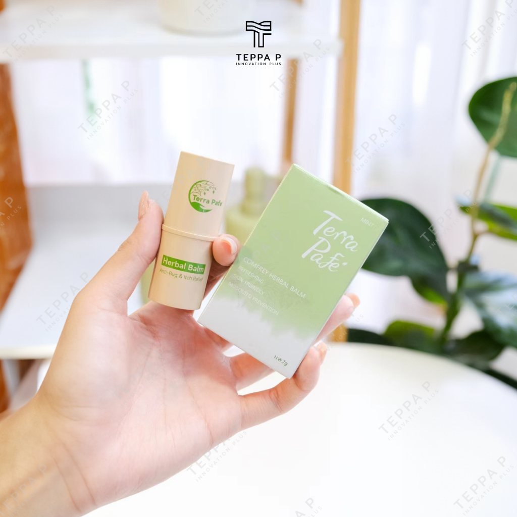 บาล์มคอมเฟรย์ (1ชิ้น) อโรม่า ลดอาการคันจากยุง แมลงกัดต่อย Terra Pafe Comfrey Aromatic Stick Balm