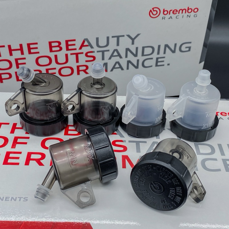 กระปุกน้ำมันเบรค Brembo แท้ สีชา/ใส ตรง/เฉียง