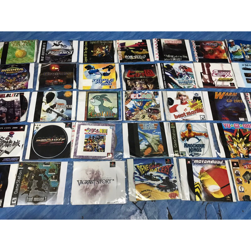 PS1,เกมส์ (24) แผ่นปั๊มรุ่นเก่า หายาก มือ 1 สภาพใส