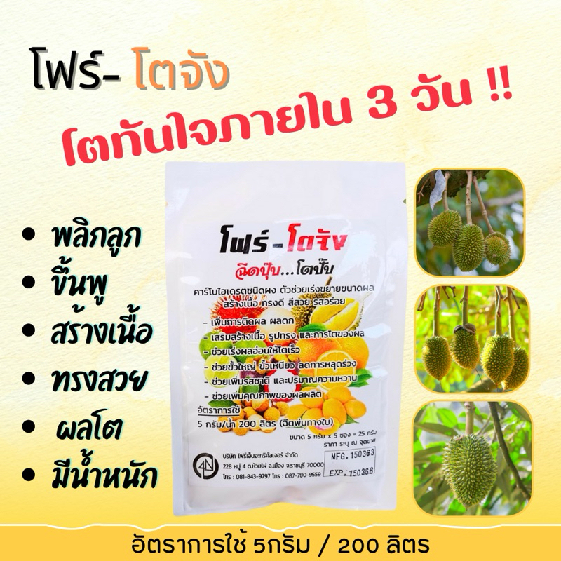 โฟร์โตจัง ขยายลูก สร้างเนื้อ ขึ้นทรงสวย