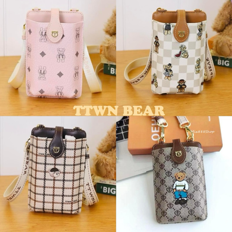 แบรนด์แท้ TTWN BEAR กระเป๋าใส่มือถือ Phone bag มือถือ สายสปอต ✨พร้อมส่ง✨