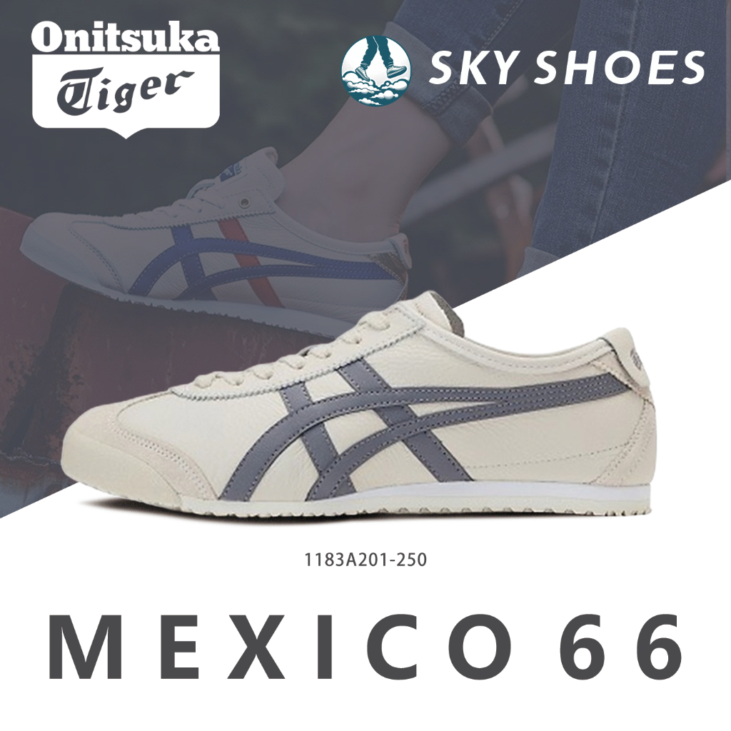 ของแท้ 100% Onitsuka tiger MEXICO 66 รองเท้าผ้าใบ 1183A201-250