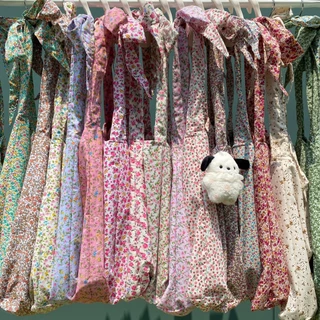 รวมกระเป๋าผ้าน่ารัก ลายดอกไม้ สายผูกโบว์ totebag 🌷🩰🤍 สีเยอะมากๆ