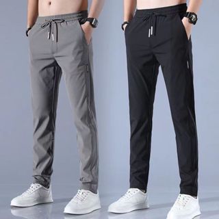 กางเกงขายาวผู้ชาย กางเกงลำลอง มีกระเป๋า ราคาถูกใส่สบาย