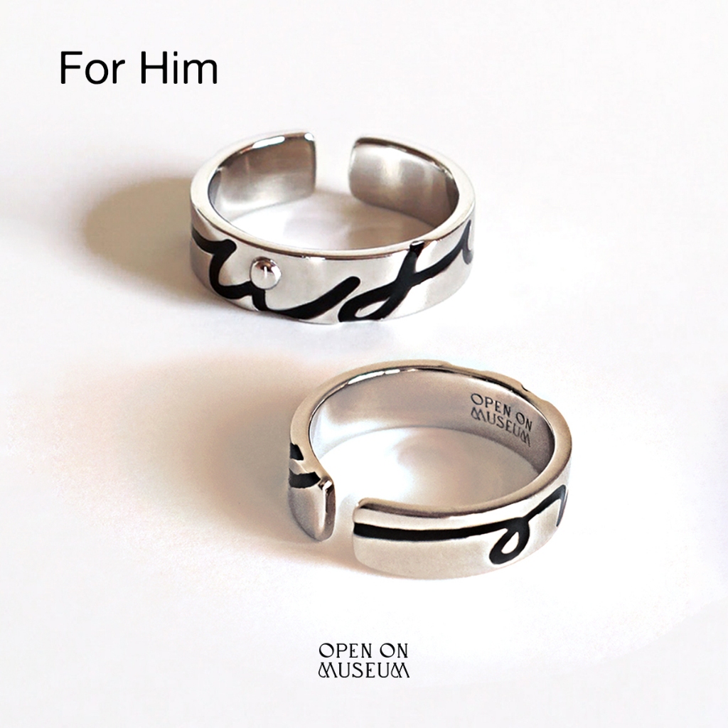 [Open on Museum] -Our.Us.Ring For HIM - Couple Ring แหวนผู้ชายเงินแท้ - แหวนคู่