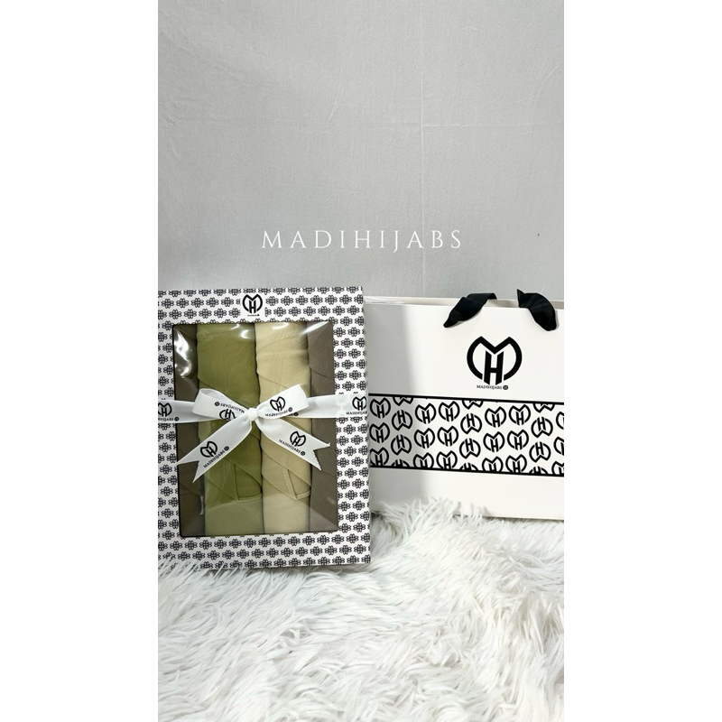 GIFT BOX SET PREMIUM MADI เซตของขวัญ ผ้าชีฟองพันยาว