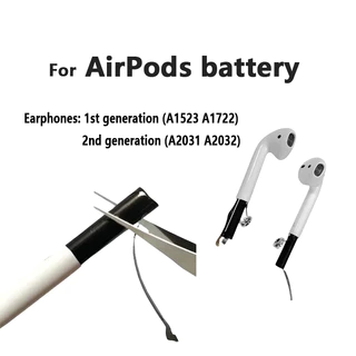 ของแท้ ชุดหูฟังบลูทูธไร้สาย AirPods Pro 1 2 3 Generations แบตเตอรี่ 45230 25mah Lithium Ion A1604 A1523 A1722 A2031 (แบต