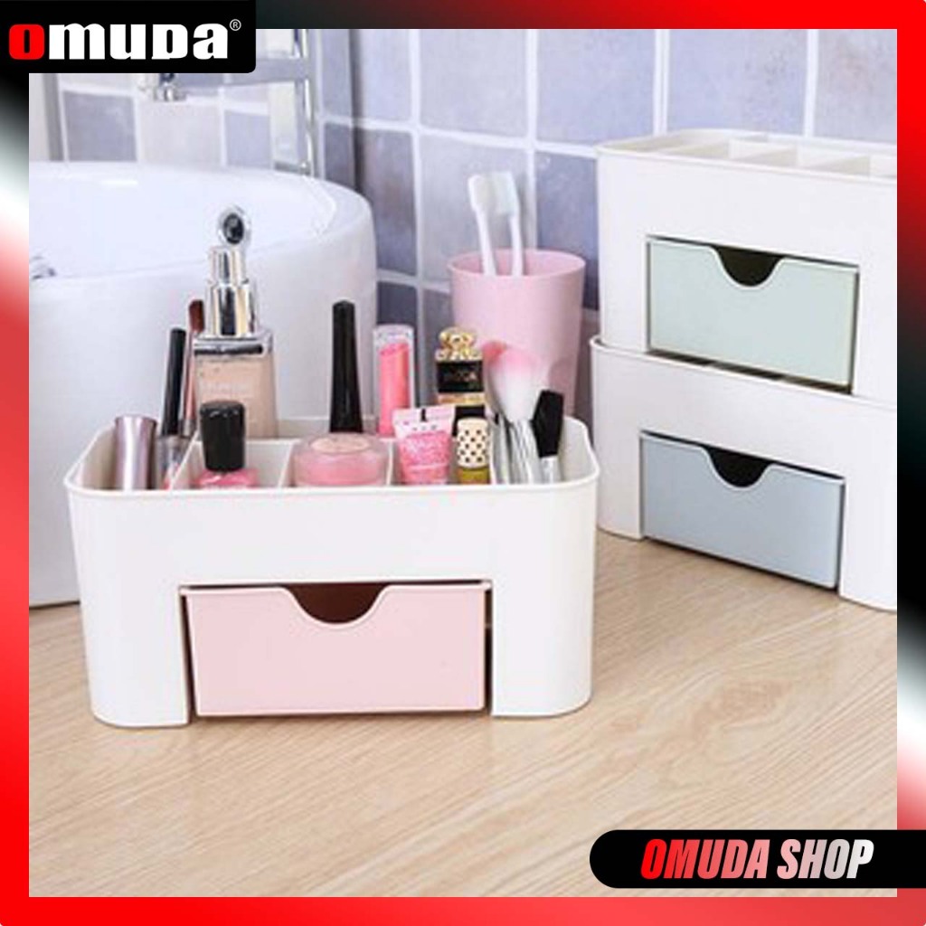 OMUDA_SHOP ชั้นวางเครื่องสำอาง สวย เรียบหรู ชั้นเครื่องสำอางค์แบบ6ช่อง