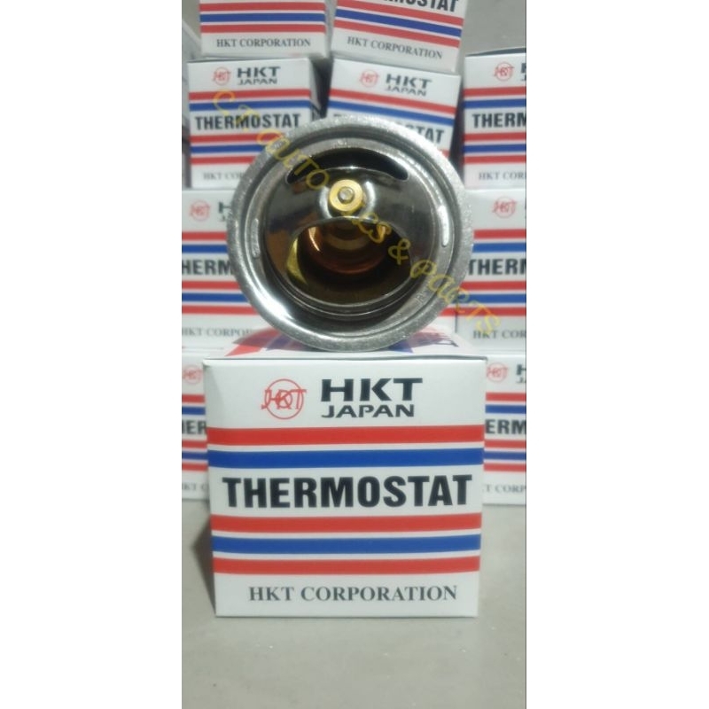 วาล์วน้ำลดอุณหภูมิเครื่องยนต์ 76.5 องศา  ISUZU 6BD1,6BG1,JCM (HKT IN JAPAN ) **แถมฟรีโอริงวาล์วน้ำ**