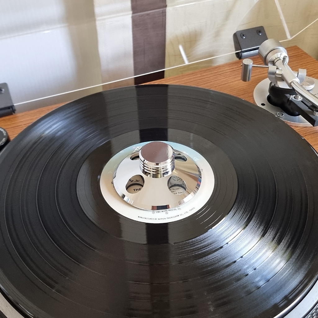ที่ทับแผ่นเสียง มี 2 สี เงิน และ ทอง Turntable Lightweight Stabilizer LP weight clamp