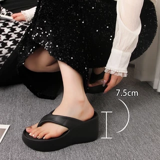 รองเท้าแตะหูคีบ ยางซิลิโคน EVA พื้นหนา 3 นิ้ว A222