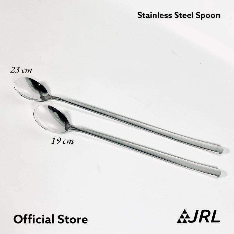 JRL ช้อนคน ชา กาแฟ สแตนเลส 304 ยาว 19.5/23 cm ปลายมน งานดี สวย เนี้ยบ ด้ามจับเรียบ ไม่เป็นร่องให้เจ็บมือ