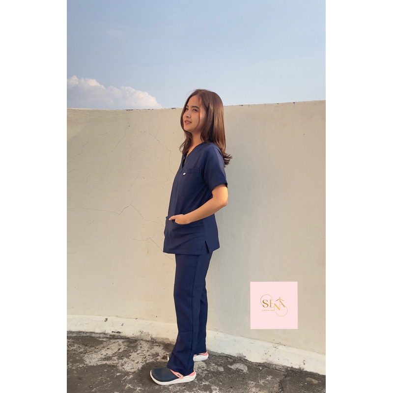 ชุดสครับสีกรม NAVY BLUE : Item6040