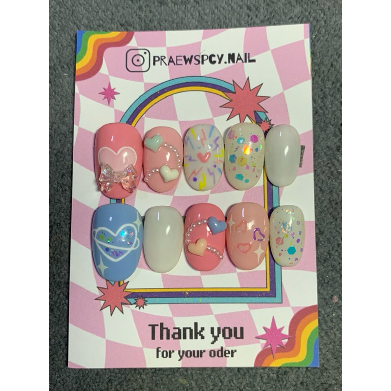 เล็บเจลแท้100% เล็บปลอม เล็บสำเร็จรูป nails