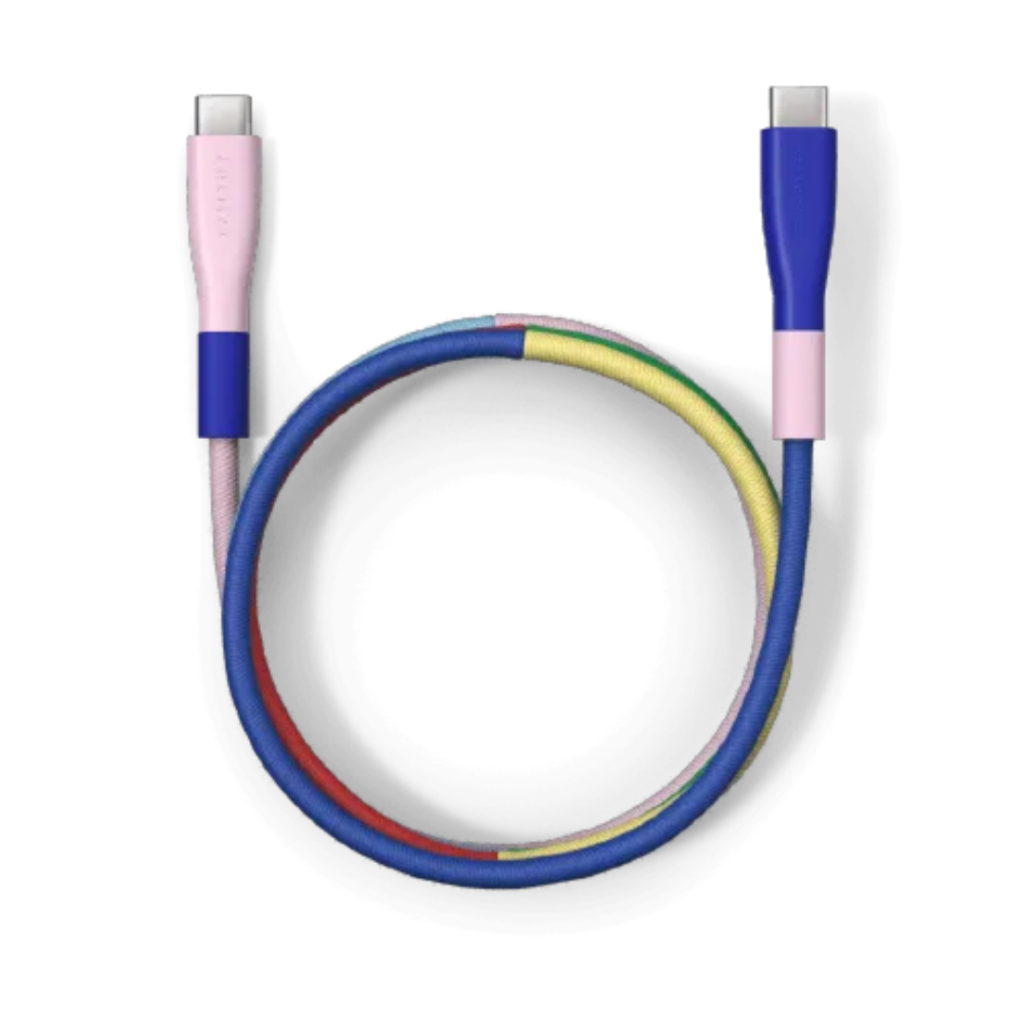 USB-C to USB-C Cable - Art Block PowerThru by CASETiFY™