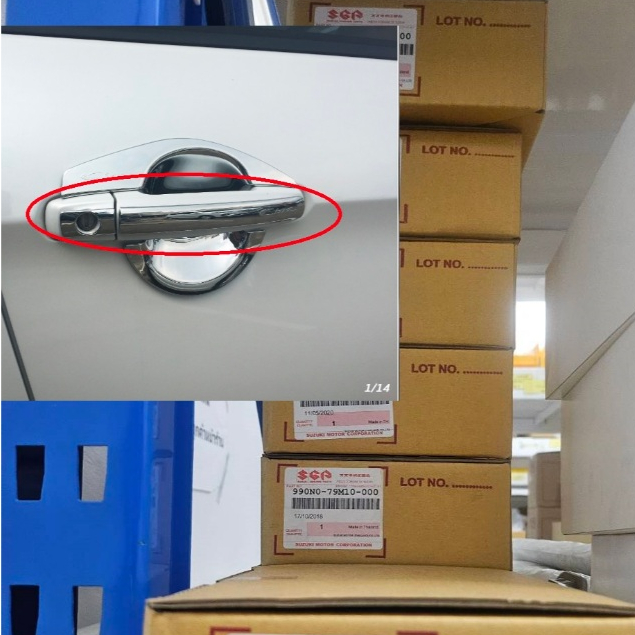 โครเมี่ยมครอบมือเปิดประตู 990N0-79M10 เฉพาะตัวครอบมือจับ Suzuki Ciaz