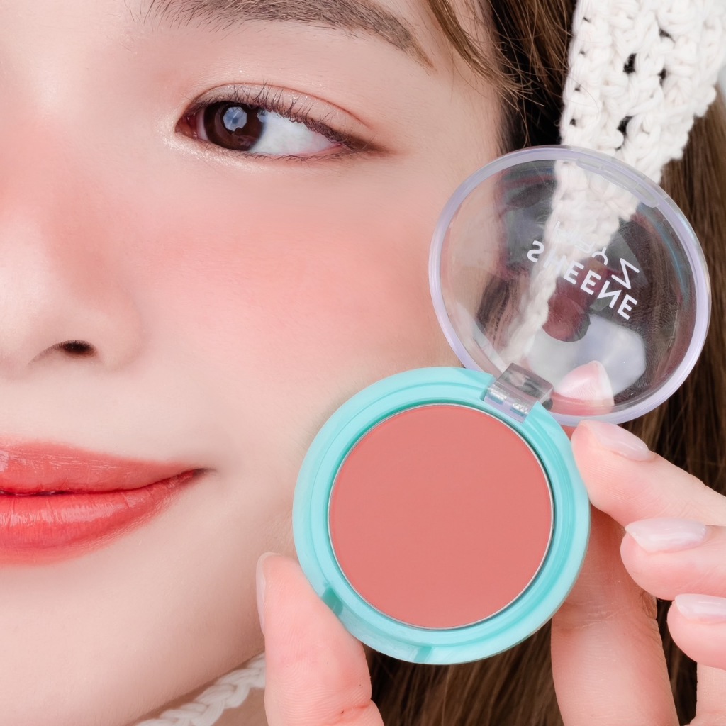 [CLEARANCE] SHEENE บลัชออนเนื้อฝุ่น AIRY - Z BLUSH ON 2.8g สีแน่น ผสานชิมเมอร์ แมตต์ละมุน - รูปที่ 3