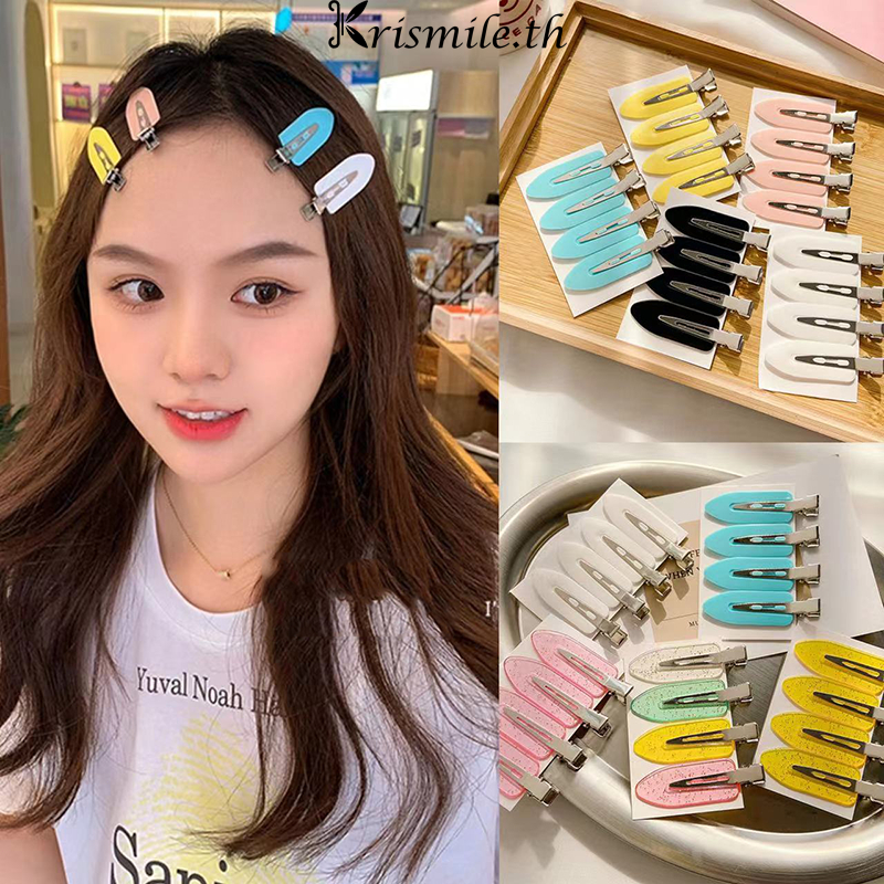 COD-ในไทยส่งเร็ว💖1บาทกิ๊บหนีบผม สีแคนดี้ BBคลิปด้านข้าง น่ารักหวาน สไตล์เกาหลีเรียบง่าย สำหรับผู้หญิง หน้าม้า กิ๊บติดผม-