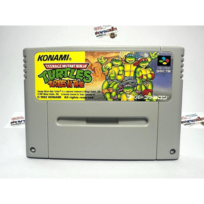 (1) ตลับแท้ Super Famicom(Japan)(sfc)  Teenage Mutant Ninja Turtles: Turtles in Time  Teenage Mutant