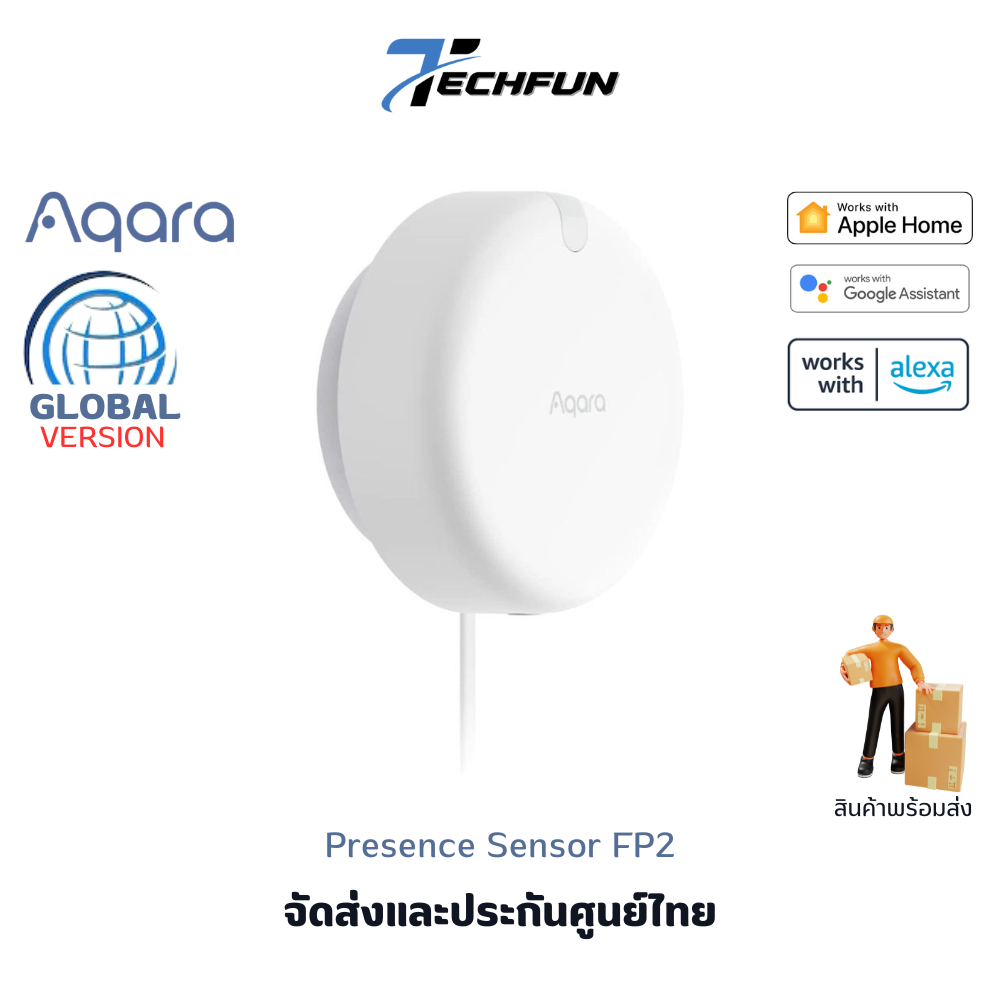 Aqara Presence Sensor FP2 เซ็นเซอร์ตรวจจับการเคลื่อนไหวและท่าทาง ประกันศูนย์ไทย