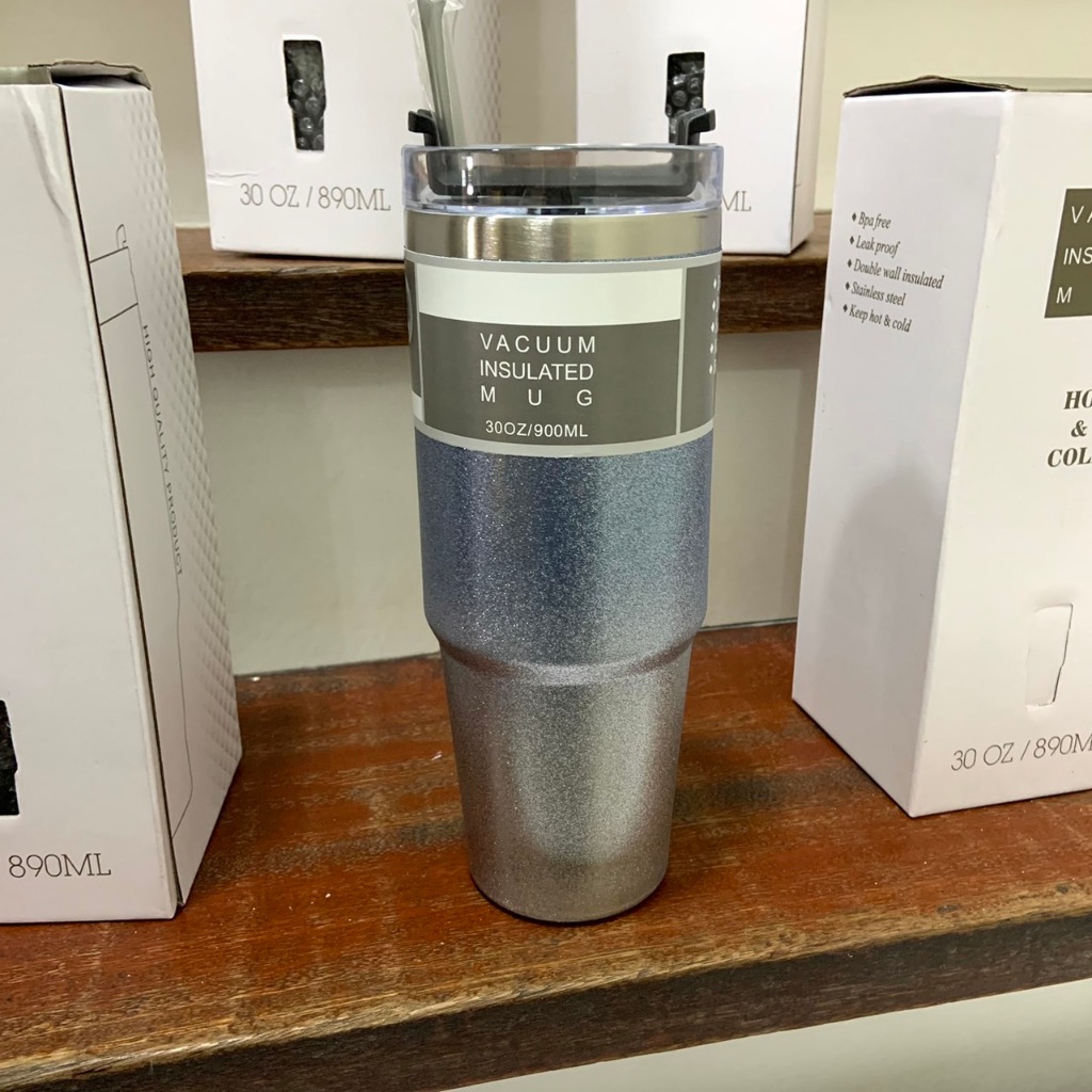 แก้วเก็บความเย็น 12-13ชม 30oz/890ml เป็นแบบกากเพชร(พร้อมส่งจากไทยทุกวัน 1-3วัน) - รูปที่ 6