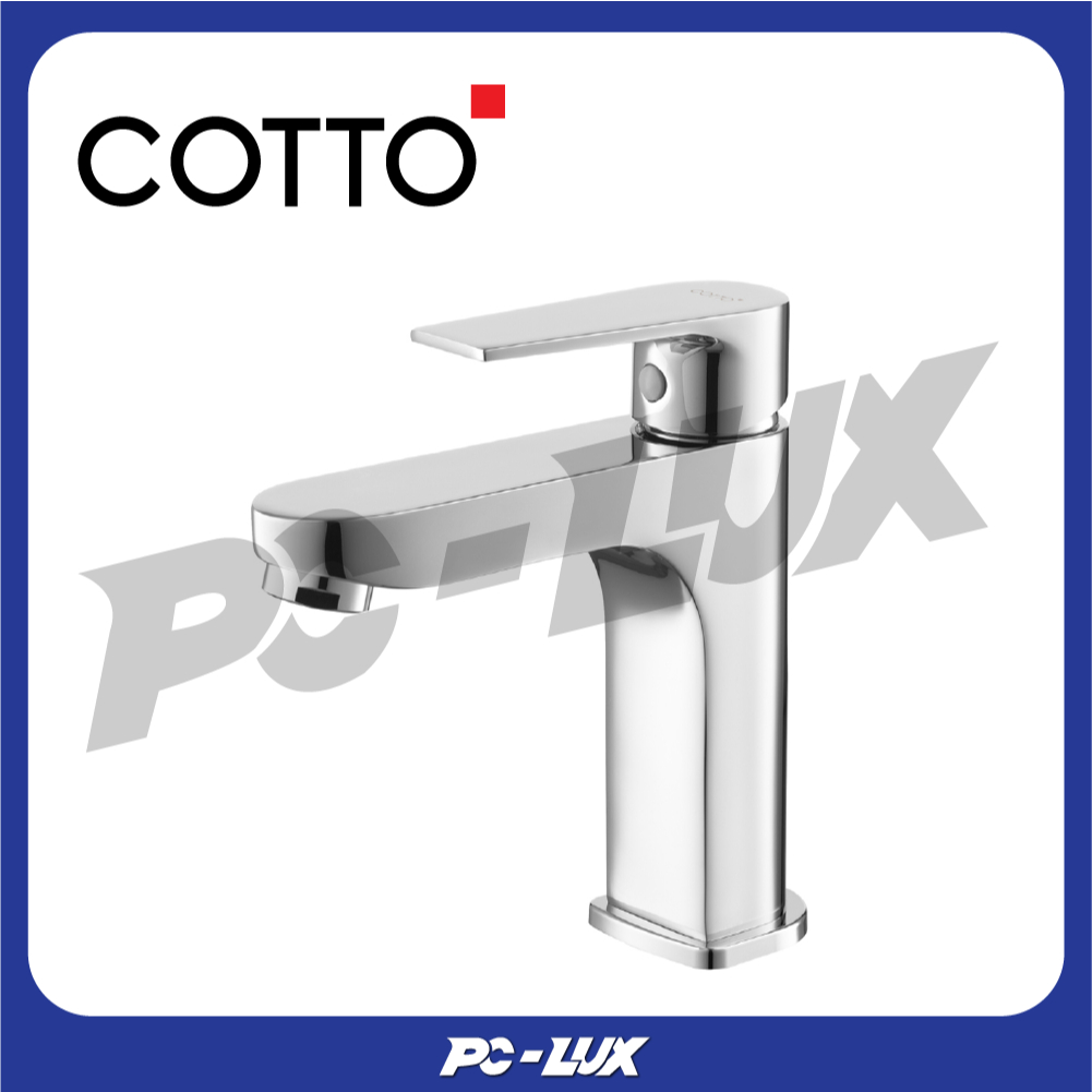 COTTO ก๊อกเดี่ยวอ่างล้างหน้าแบบก้านโยก LUKE รุ่น CT1160AN(HM)