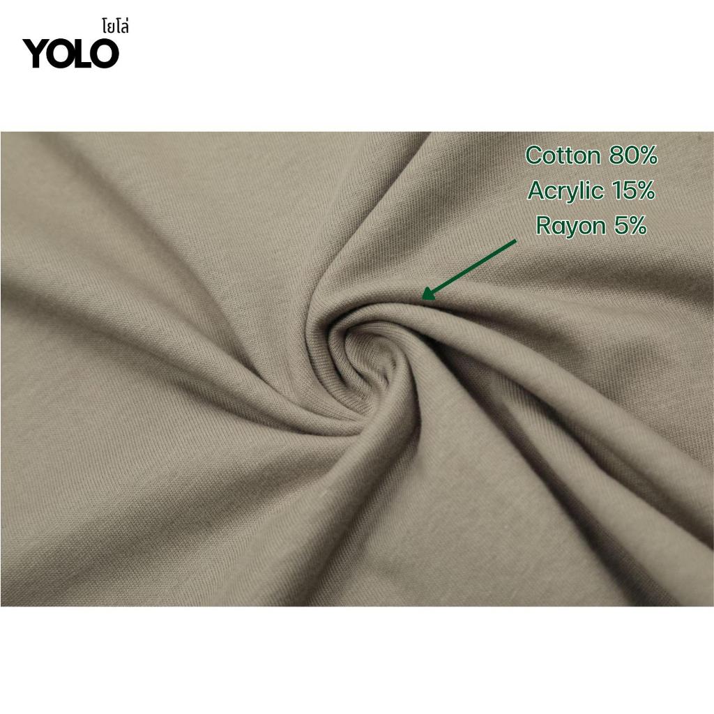 YOLO เสื้อยืด OVERSIZE เสื้อยืดโอเวอร์ไซส์ เสื้อคอตตอน คอกลม แนวสปอร์ต 2287 - รูปที่ 5