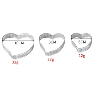 แม่พิมพ์ทาร์ตสแตนเลส แบบรู ขนาด 7cm 8cm 10cm ทรงกลม วงรี และสี่เหลี่ยม Tart Ring พิมพ์วงแหวนกรุทาร์ต