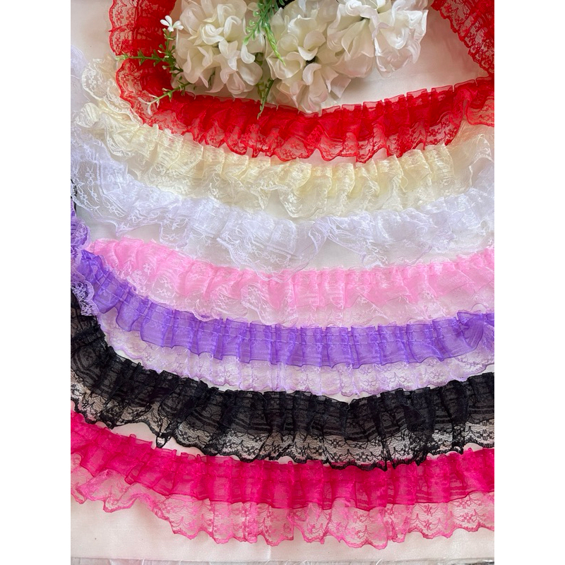 ระบายตกแต่ง 4เซน/10หลา140บาท