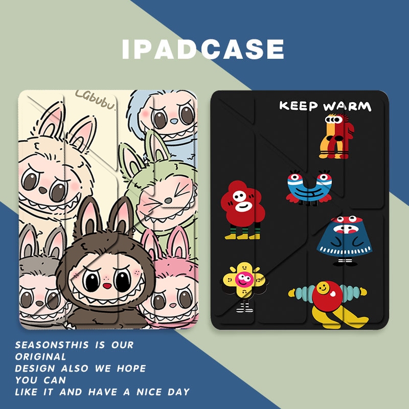 【พร้อมส่ง】เคสไอเเพด พร้อมถาดใส่ปากกา compatible For Air4/air5 10.9 gen7/gen8/gen9 10.2 Gen5/6 เคสไอเเพด ด้านหลังโปร่งใ