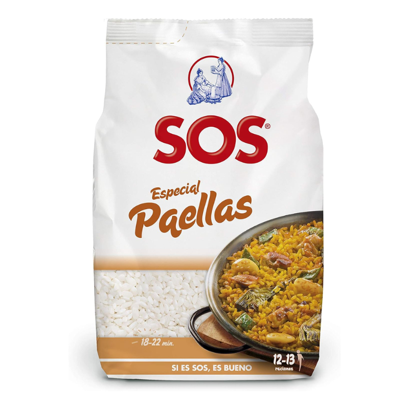 เอสโอเอส ข้าวสำหรับข้าวผัดสเปน โดยเฉพาะ 1กก - Paella Especial Rice from Spain 1kg SOS brand
