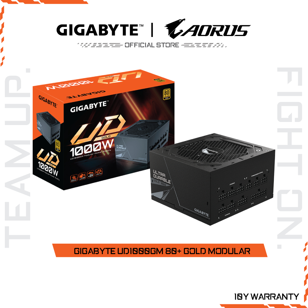 GIGABYTE UD1000GM 80+ GOLD POWER SUPPLY MODULAR (GP-UD1000GM)