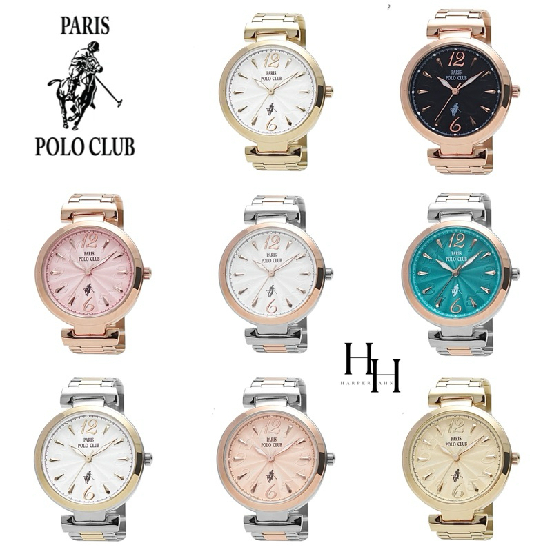PARIS POLO CLUB PPC-230401 หน้าปัด34มม. ของแท้ ประกันศูนย์ไทย 1 ปี