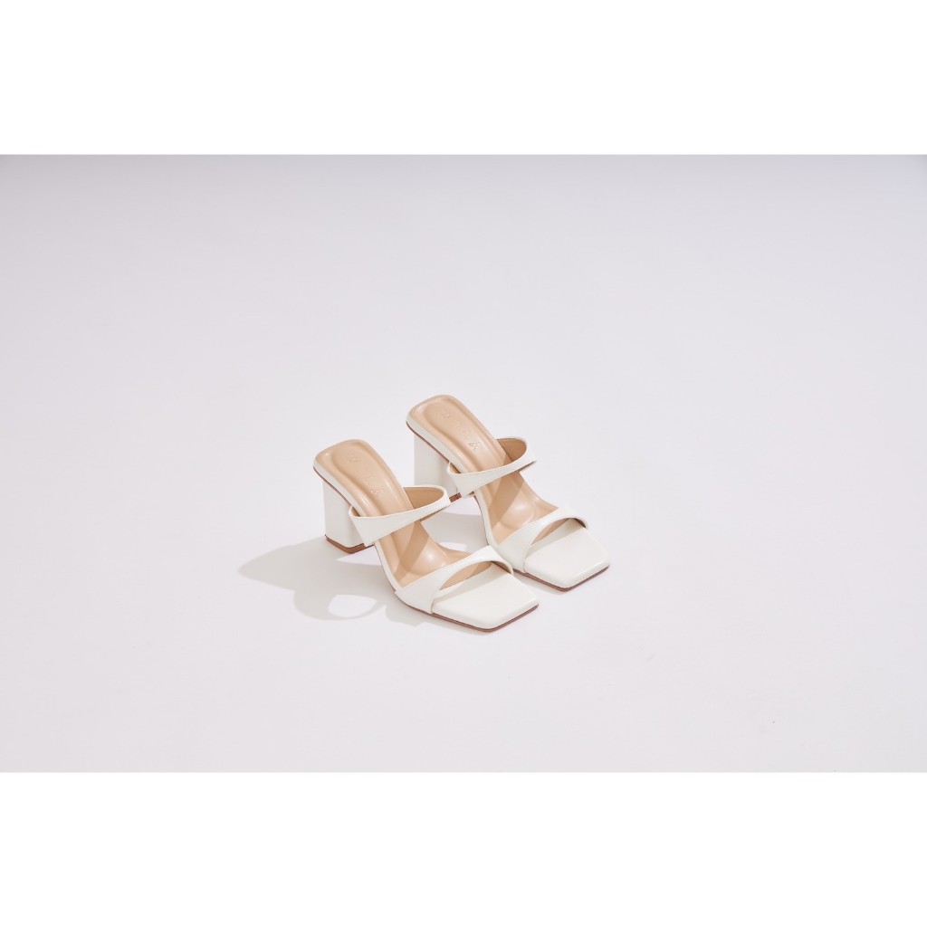 (รุ่น A8) - Wila shoes l🔥SHOPEE VDO ลด100฿🔥 รองเท้าส้นสูง3นิ้ว สายคาดเท้า2เส้นทรงเว้า ทรงสวยมาก กดสั่งได้เลยค่า